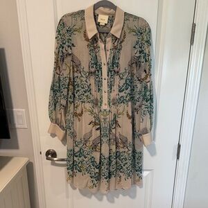 Maeve Anthropology Multicolor Printed Dress